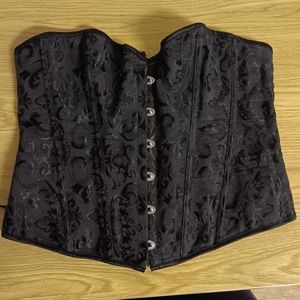 Black Corset Top, 2xl